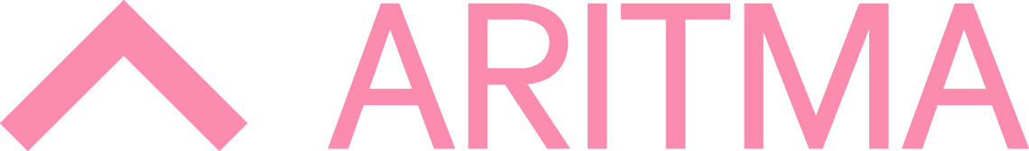 Pink logo of Aritma
